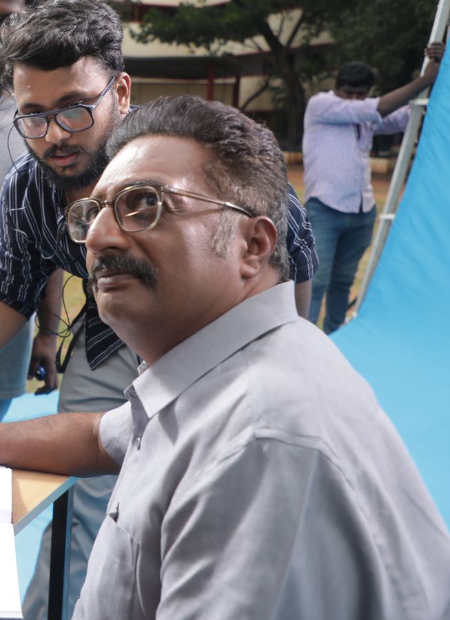 On set during production